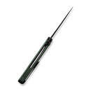 CIVIVI RS71 Flipper & Thumb Stud Knife Green Canvas Micarta Handle (4" Black Stonewashed Nitro-V Blade) C23025-3