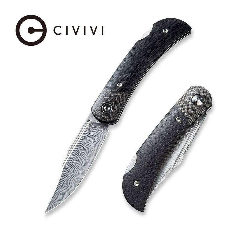 CIVIVI Rustic Gent Lock Back Knife G10 & Carbon Fiber Handle