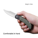 CIVIVI Rustic Gent Lock Back Knife Micarta & Carbon Fiber Handle (2.97" D2 Blade) C914B - CIVIVI