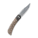 CIVIVI Rustic Gent Lock Back Knife Micarta & Carbon Fiber Handle (2.97" Damascus Blade) C914DS - 2 - CIVIVI
