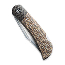 CIVIVI Rustic Gent Lock Back Knife Micarta & Carbon Fiber Handle (2.97" Damascus Blade) C914DS - 2 - CIVIVI
