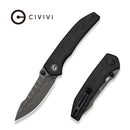 CIVIVI Ryson - E Black Canvas Micarta Hanlde (3.33" Damascus Blade) C25097 Sample2 - CIVIVI