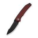CIVIVI Ryson - E Burgundy G10 Hanlde (3.33" Black Stonewashed 14C28N Blade) C25097 Sample1 - CIVIVI