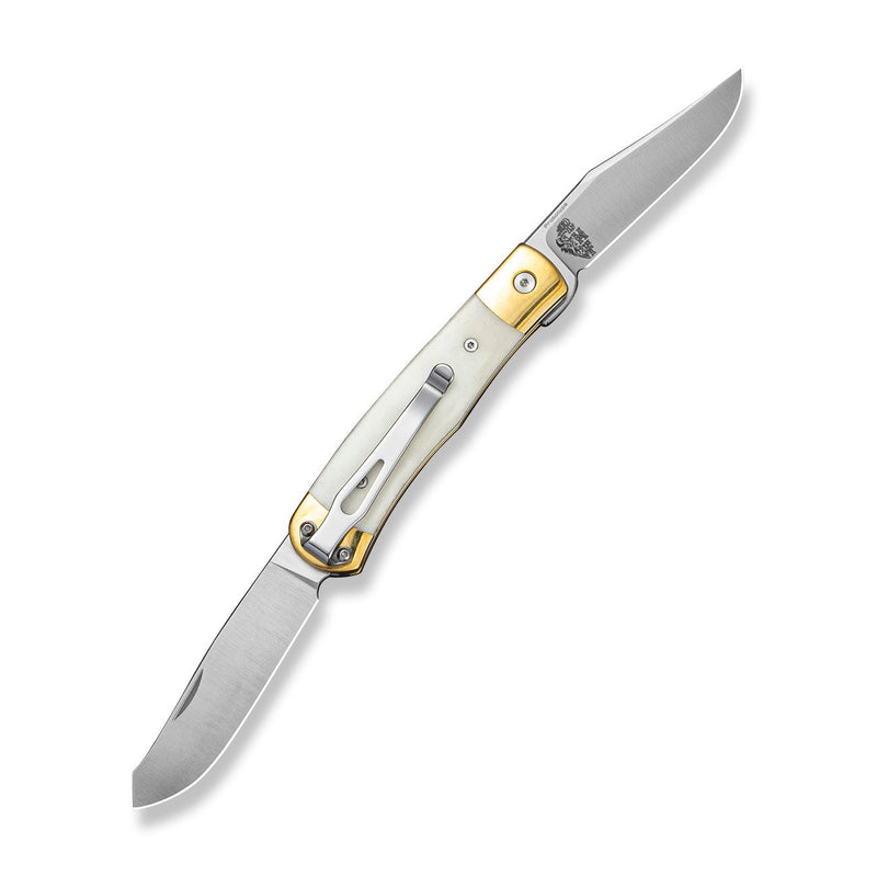 CIVIVI Sample Button Lock & Slip Joint Knife Nickel Silver With Bone I