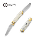 CIVIVI Sample Nickel Silver With Bone Inlay (3.19" Satin Finished 14C28N Blade) C24078 Sample2 - CIVIVI