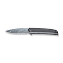 CIVIVI Savant Flipper Knife Stainless Steel & G10 & Carbon Fiber Handle (3.47" Damascus Blade) C20063B - DS1 - CIVIVI