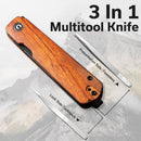 CIVIVI Sendy Flipper Knife Wood Handle (2.83" Nitro - V Blade) C21004A - 2 - CIVIVI