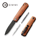 CIVIVI Sendy Flipper Knife Wood Handle (2.83" Nitro - V Blade) C21004A - 2 - CIVIVI