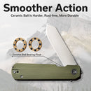 CIVIVI Sendy Flipper Knife G10 Handle (2.83" Nitro - V Blade) C21004B - 1 - CIVIVI