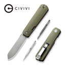 CIVIVI Sendy Flipper Knife G10 Handle (2.83" Nitro - V Blade) C21004B - 1 - CIVIVI