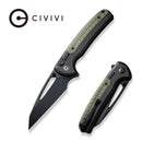 CIVIVI Sentinel Strike Flipper & Thumb Stud & Thumb Hole & Button Lock Knife Aluminum & FRN Handle (3.7" K110 Blade) C22025B - 3 - CIVIVI