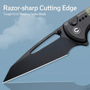 CIVIVI Sentinel Strike Flipper & Thumb Stud & Thumb Hole & Button Lock Knife Aluminum & FRN Handle (3.7" K110 Blade) C22025B - 3 - CIVIVI