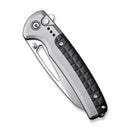 CIVIVI Sentinel Strike Flipper & Thumb Stud & Thumb Hole & Button Lock Knife Aluminum & FRN Handle (3.7" K110 Blade) C22025B - 2 - CIVIVI