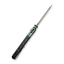 CIVIVI Sentinel Strike Flipper & Thumb Stud & Thumb Hole & Button Lock Knife Aluminum & FRN Handle (3.7" Damascus Blade) C22025B - DS1 - CIVIVI