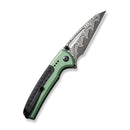 CIVIVI Sentinel Strike Flipper & Thumb Stud & Thumb Hole & Button Lock Knife Aluminum & FRN Handle (3.7" Damascus Blade) C22025B - DS1 - CIVIVI
