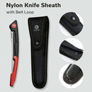 CIVIVI Shawka Folding Fillet Knife Aluminum Handle (5.81" 14C28N Blade) C22029B - 1, With 1PC Black Nylon Sheath