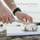 CIVIVI Shawka Folding Fillet Knife Aluminum Handle (5.81" 14C28N Blade) C22029B - 2, With 1PC Black Nylon Sheath