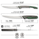 CIVIVI Shawka Folding Fillet Knife Aluminum Handle (5.81" 14C28N Blade) C22029B - 3, With 1PC Black Nylon Sheath