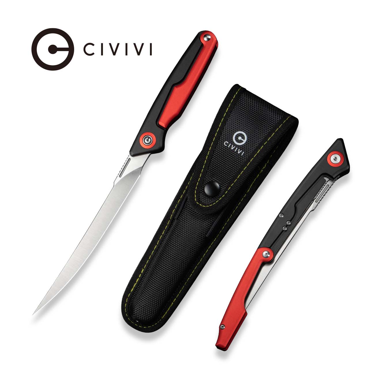 Foldable Fillet CIVIVI Shawka Folding Fillet Knife Aluminum Handle (5.81