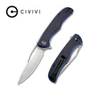 CIVIVI Shredder Flipper & Thumb Hole Knife G10 Handle (3.7" D2 Blade) C912A - CIVIVI