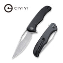 CIVIVI Shredder Flipper & Thumb Hole Knife G10 Handle (3.7" Damascus Blade) C912DS - CIVIVI