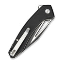 CIVIVI Shryke Flipper & Thumb Stud Knife Black G10 Handle (3.21" Black Stonewashed Nitro - V Blade, Satin Flat) C25052 Sample1 - CIVIVI