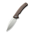CIVIVI Sinisys Flipper Knife Micarta & Stainless Steel Handle (3.7" 14C28N Blade) C20039 - 2 - CIVIVI