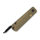 CIVIVI Slippy Sendy Slip Joint Knife Milled Bead Blasted Yellow Ultem Handle (2.81" Black Stonewashed Nitro - V Blade) C24075A - 1, With Black Paracord Lanyard Attached