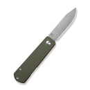 CIVIVI Slippy Sendy Slip Joint Knife Milled Green & Red G10 Handle (2.81" Satin Finished Nitro - V Blade) C24075B Sample2