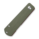 CIVIVI Slippy Sendy Slip Joint Knife Milled Green & Red G10 Handle (2.81" Satin Finished Nitro - V Blade) C24075B Sample2