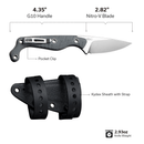 CIVIVI SŌKN Fixed Blade Knife G10 Handle (2.82" Nitro - V Blade) C22027 - 2
