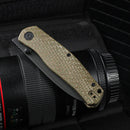 CIVIVI Sokoke Front Flipper & Thumb Stud Knife Micarta Handle (3.35" 14C28N Blade) C22007 - 2 - CIVIVI