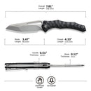 CIVIVI Spiny Dogfish Thumb Hole Knife G10 Handle (3.47" 14C28N Blade) C22006 - 1 - CIVIVI