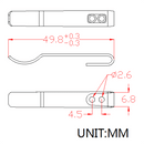 CIVIVI Stainless Steel Pocket Clip for CIVIVI Baby Banter WE Banter Knife, No Screws Included CA - 07B - CIVIVI