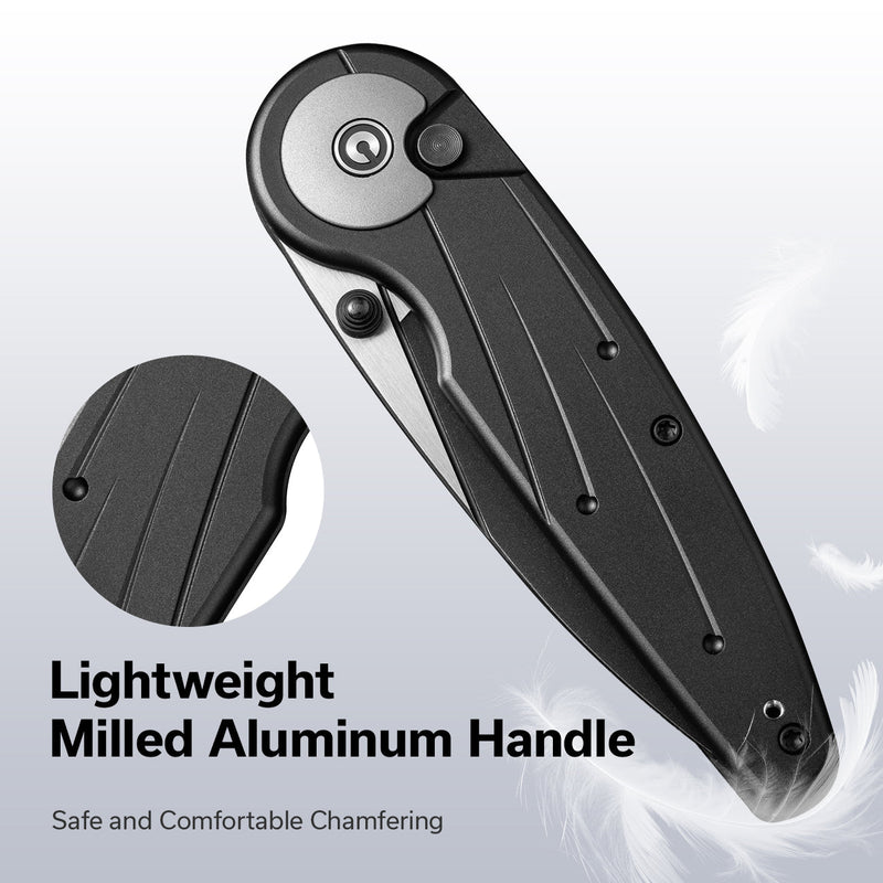 CIVIVI Starflare Thumb Stud & Button Lock Knife Aluminum Handle (3.3" Nitro-V Blade) C23052-1