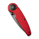 CIVIVI Starflare Thumb Stud & Button Lock Knife Aluminum Handle (3.3" Damascus Blade) C23052 - DS1 - CIVIVI