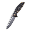 CIVIVI Statera Flipper Knife G10 & Carbon Fiber Handle (3.45" D2 Blade) C901A - CIVIVI
