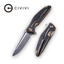 CIVIVI Statera Flipper Knife G10 & Carbon Fiber Handle (3.45" D2 Blade) C901A - CIVIVI