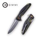 CIVIVI Statera Flipper Knife G10 & Carbon Fiber Handle (3.45" D2 Blade) C901B - CIVIVI