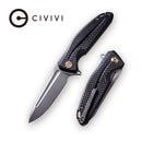 CIVIVI Statera Flipper Knife G10 & Carbon Fiber Handle (3.45" D2 Blade) C901C - CIVIVI