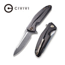 CIVIVI Statera Flipper Knife G10 & Carbon Fiber Handle (3.45" Damascus Blade) C901DS - CIVIVI