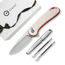 CIVIVI StellarQuill Pen & Button Lock Elementum II Flipper Knife Combo Gift Pack C23049 - CIVIVI