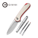 CIVIVI StellarQuill Pen & Button Lock Elementum II Flipper Knife Combo Gift Pack C23049 - CIVIVI