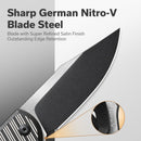 CIVIVI Stormhowl Flipper & Button Lock Knife Aluminum Handle (3.3" Nitro - V Blade) C23040B - 1 - CIVIVI