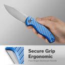 CIVIVI Stormhowl Flipper & Button Lock Knife Aluminum Handle (3.3" Nitro - V Blade) C23040B - 2 - CIVIVI