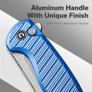 CIVIVI Stormhowl Flipper & Button Lock Knife Aluminum Handle (3.3" Nitro - V Blade) C23040B - 2 - CIVIVI