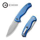 CIVIVI Stormhowl Flipper & Button Lock Knife Aluminum Handle (3.3" Nitro - V Blade) C23040B - 2 - CIVIVI