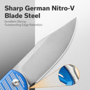 CIVIVI Stormhowl Flipper & Button Lock Knife Aluminum Handle (3.3" Nitro - V Blade) C23040B - 2 - CIVIVI