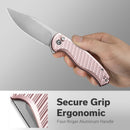 CIVIVI Stormhowl Flipper & Button Lock Knife Aluminum Handle (3.3" Nitro - V Blade) C23040B - 3 - CIVIVI