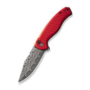 CIVIVI Stormhowl Flipper & Button Lock Knife Aluminum Handle (3.3" Damascus Blade) C23040B - DS1 - CIVIVI
